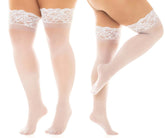 Mapale 1108X Bas transparents avec maintien auto-agrippant Blanc